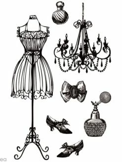 Tampon Clear Rico Design - Baroque - Planche 10 X 18,5 Cm