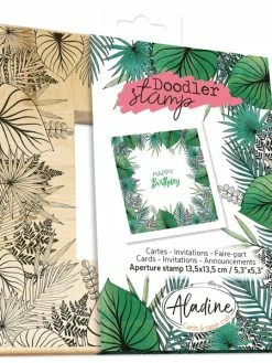 Aladine Tampon Doodler - Jungle - Cadre 13,5 X 13,5 Cm