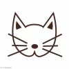 Tampon En Bois Graine Créative - Chat - 4,5 X 4,5 Cm
