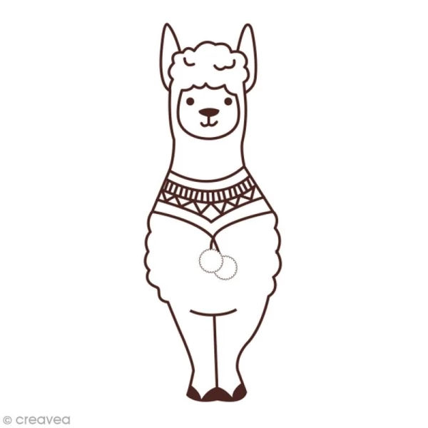 Tampon En Bois Graine Créative - Lama - 5,5 X 4,5 Cm 1 Tampon En Bois Graine Créative - Lama - 5,5 X 4,5 Cm