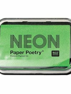 Rico Design Tampon Encreur Vert Fluo 9 X 6 Cm
