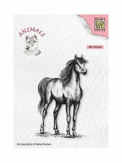 Tampon Transparent Clear Stamp Scrapbooking Nellie S Choice CHEVAL 019