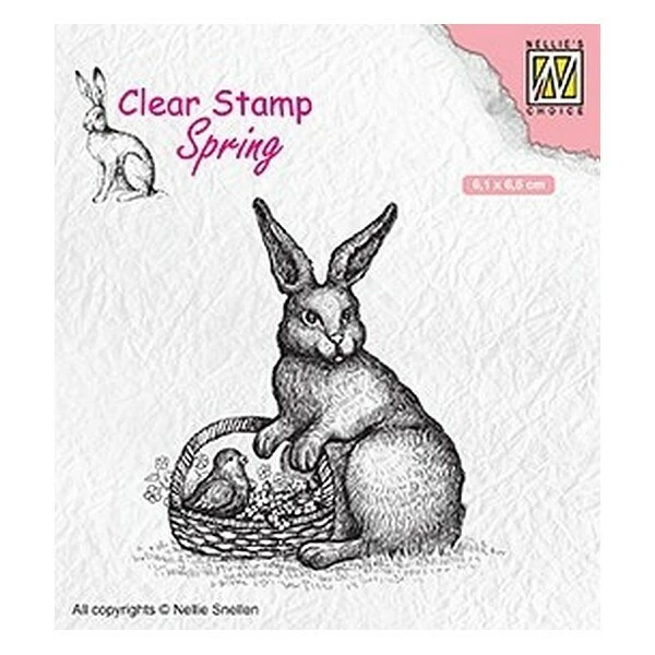 Tampon Transparent Clear Stamp Scrapbooking Nellie S Choice LAPIN PANIER OISEAU 013 1 Tampon Transparent Clear Stamp Scrapbooking Nellie S Choice LAPIN PANIER OISEAU 013