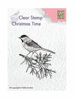 Tampon Transparent Clear Stamp Scrapbooking Nellie S Choice OISEAU BRANCHE 023