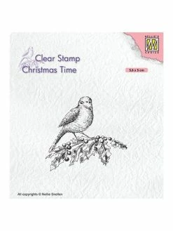 Tampon Transparent Clear Stamp Scrapbooking Nellie S Choice OISEAU BRANCHE 032