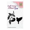 Tampon Transparent Clear Stamp Scrapbooking Nellie S Choice OISEAU FEUILLAGE 029