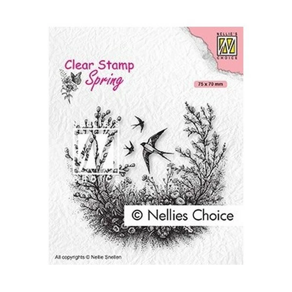 Tampon Transparent Clear Stamp Scrapbooking Nellie S Choice PRINTEMPS FLEUR HIRONDELLE 016 1 Tampon Transparent Clear Stamp Scrapbooking Nellie S Choice PRINTEMPS FLEUR HIRONDELLE 016