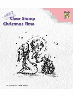 NELLIE S CHOICE Tampon Transparent Clear Stamp Scrapbooking Nellie's Choice ANGE SAPIN NOEL