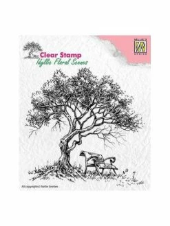 NELLIE S CHOICE Tampon Transparent Clear Stamp Scrapbooking Nellie's Choice ARBRE BANC 007
