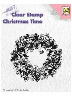 NELLIE S CHOICE Tampon Transparent Clear Stamp Scrapbooking Nellie's Choice COURONNE NOEL