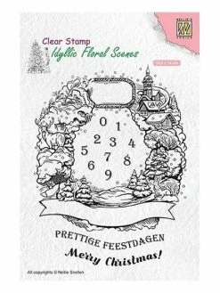 NELLIE S CHOICE Tampon Transparent Clear Stamp Scrapbooking Nellie's Choice JOYEUX NOEL 020