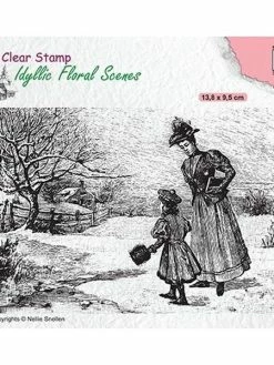 NELLIE S CHOICE Tampon Transparent Clear Stamp Scrapbooking Nellie's Choice NATURE PERSONNAGE RETRO 023