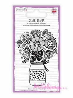 Tampon Transparent - Dovecraft - Bouquet De Fleurs