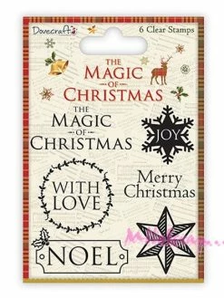 Tampon Transparent - Dovecraft - NOEL - 6 Pièces