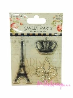 Tampon Transparent - Dovecraft - Sweet Paris - 3 Pièces