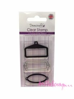 Tampon Transparent - Dovecraft - Tag, étiquettes