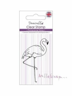 Tampon Transparent Flamand Rose - Dovecraft