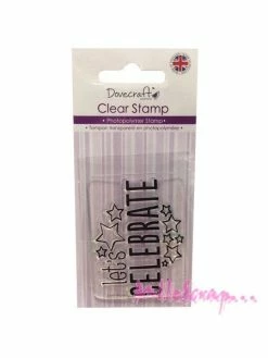 Tampon Transparent Let's Celebrate - Dovecraft