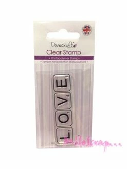 Tampon Transparent LOVE - Dovecraft
