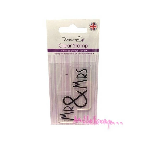 Tampon Transparent Mr&Mrs - Dovecraft 1 Tampon Transparent Mr&Mrs - Dovecraft