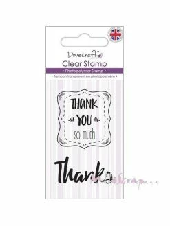 Tampon Transparent Thank You - Dovecraft