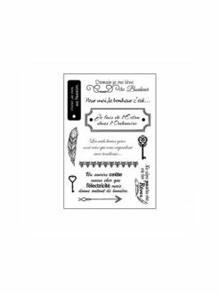 Vaessen Creative Tampons Clear Clé Du Bonheur - Vintage