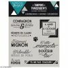Tampons Clear Florilèges Design - Compagnon Fidèle - 9 Pcs
