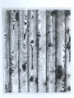 Boutique D'isacrea Tampons En Silicone Transparent 13 X 11 Cm Motif : Effet Planches De Bois