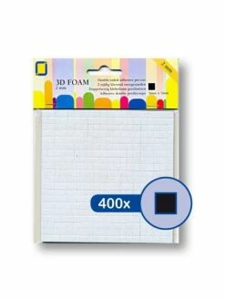 Craftlines Tampons Mousse Adhésifs 2 Mm Noirs Blister De 400