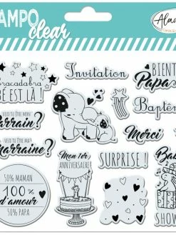 Aladine Tampons Stampo Clear - Bébé - 15 Pcs