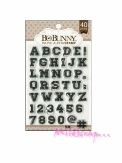 Tampons Transparents - Bo Bunny - Alphabet