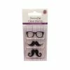 Dovecraft Tampons Transparents "Moustache Et Lunettes"