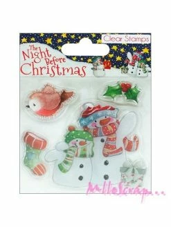 Helz Cuppleditch Tampons Transparents - NOEL - 4 Pièces