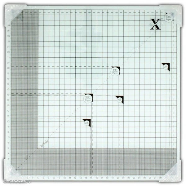 Docrafts Xcut Tapis De Coupe En Verre Trempé 33 X 33 Cm 1 Docrafts Xcut Tapis De Coupe En Verre Trempé 33 X 33 Cm