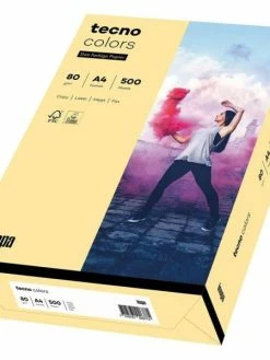 TECNO - Papier Multifonction Colors, A4, 80 G/m² - Chamois