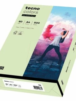 TECNO - Papier Multifonction Colors, A4, 80 G/m² - Vert Clair