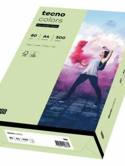 TECNO - Papier Multifonction Colors, A4, 80 G/m² - Vert Moyen