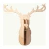 Graine Créative Tête De Renne Murale En Bois MDF 60 X 50 X 38 Cm