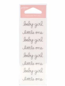 American Crafts Transfert Rub Ons - Thème Bébé Fille - Transfert Calque
