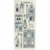 Studio Light Bv Transparent Stickers Double Embossage Maison Victorienne MD355952 Argenté