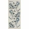 Studio Light Bv Transparent Stickers Double Embossage Noël Traineau Renne MD357012 Argenté