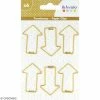 Artemio Trombones Flèches Dorées - 3 X 4 Cm - 6 Pcs