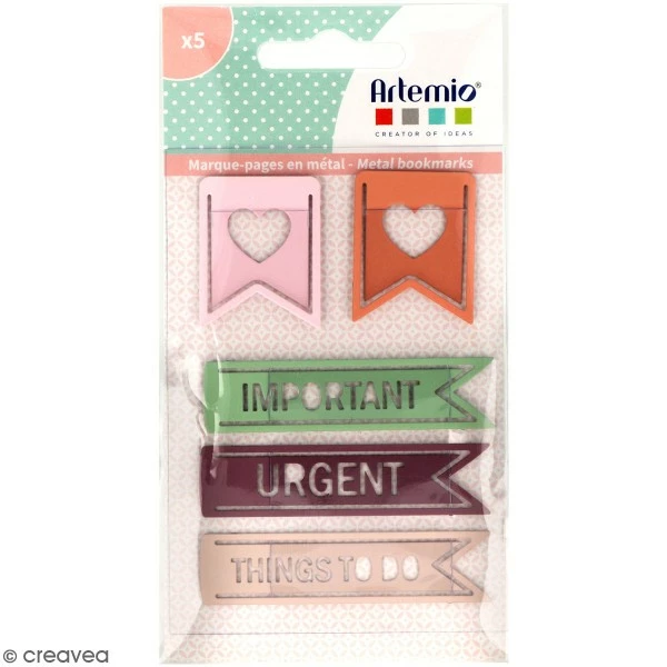 Trombones Métalliques Artemio - Pastel - 5 Pcs 1 Trombones Métalliques Artemio - Pastel - 5 Pcs