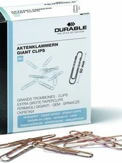 Durable Trombones Ondulés - 50 Mm - Cuivré - Par 100