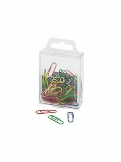 Wedo Trombones Plastifiés - Par 100 - 27 Mm - Assortis