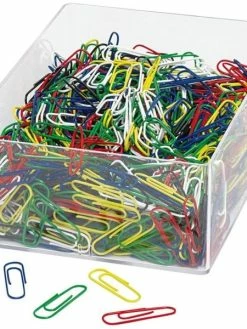 Wedo Trombones Plastifiés - Par 1000 - 27 Mm - Assortis