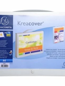 Valisette Avec Poignée - Personnalisable - Blanc - Exacompta - Kreacover