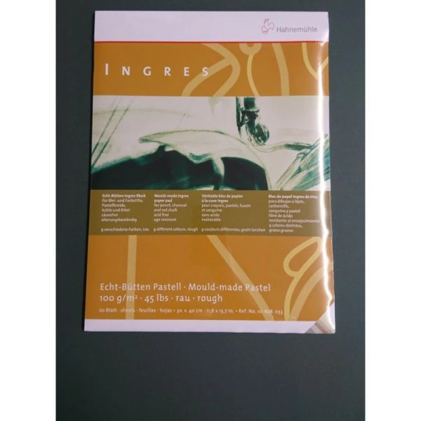 Véritable Bloc De Papier à La Cuve Ingres 100g Hahnemuhle 1 Véritable Bloc De Papier à La Cuve Ingres 100g Hahnemuhle