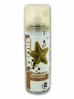 Ctop Vernis De Protection Finition Pailleté Or - Tous Supports - C Top 125Ml