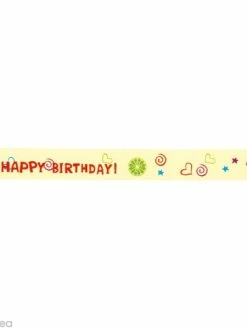 Rayher Washi Tape Ecritures Happy Birthday ! 15 Mm X 15 M